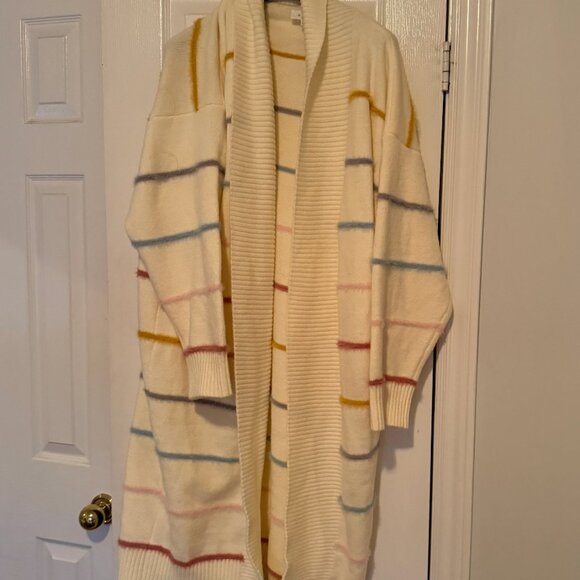 Mable Rainbow Stripe Cardigan - Picture 3 of 4
